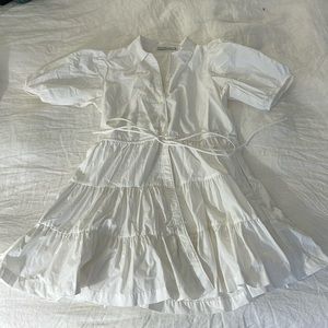 Abercrombie White Tie Shirt Dress